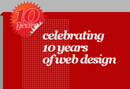 Celebrating 10 years of website design and development